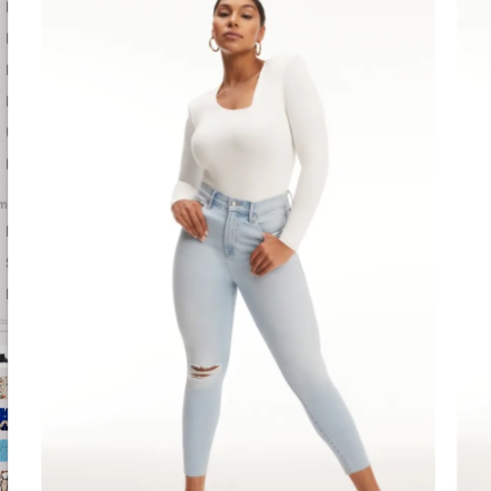 Good American Good Waist Crop Sz 4/27